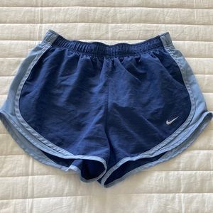 Dark and light blue Nike womens shorts size M